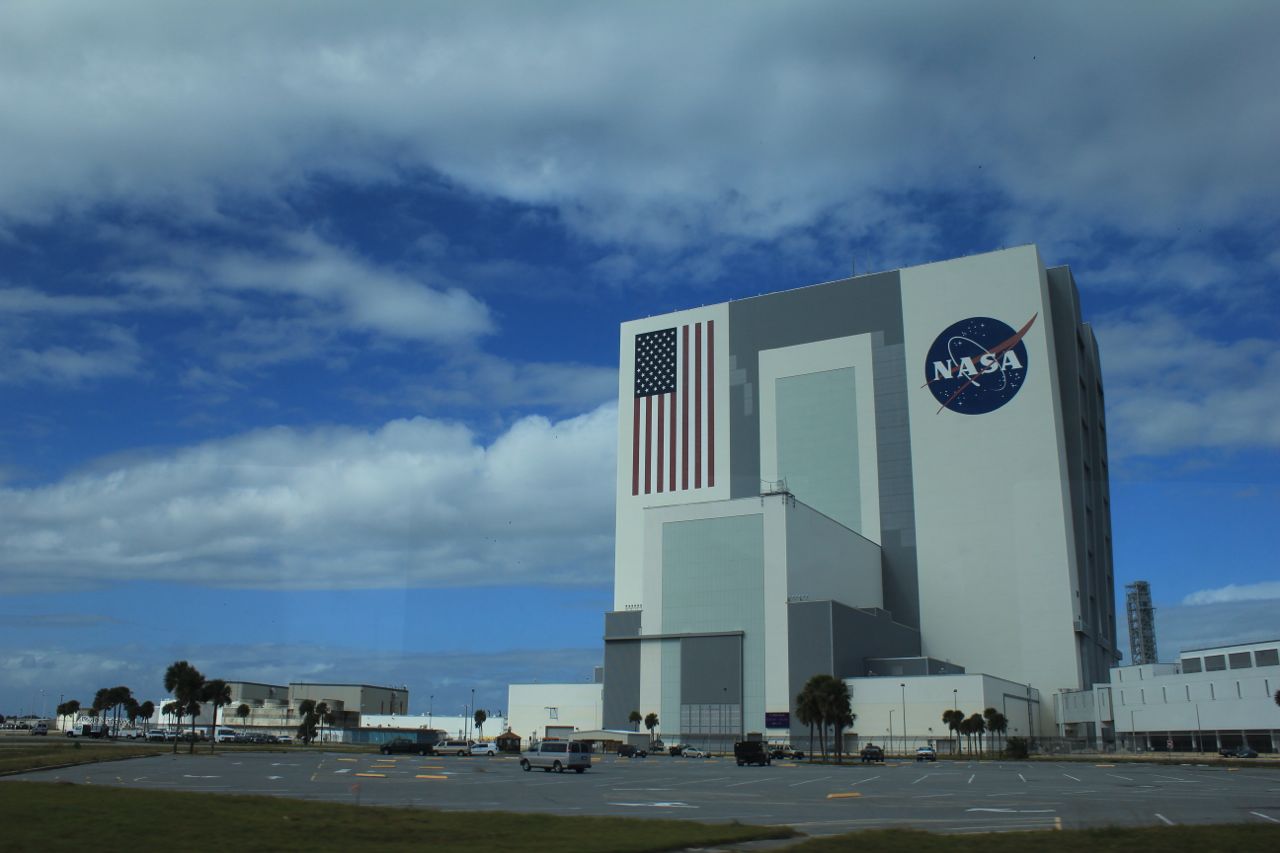This is the (enormous) Vehicle Assembly Building and the Launch Control Centre...